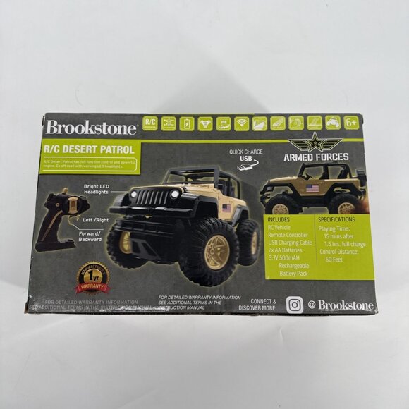 Remote Control  RC Desert Patrol Jeep Armed Forces Rechargeable Vehicle USB - Picture 3 of 6